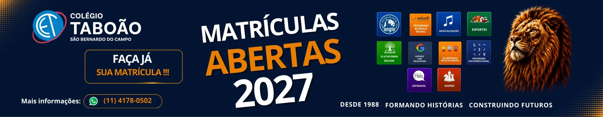 Matrícula 2027